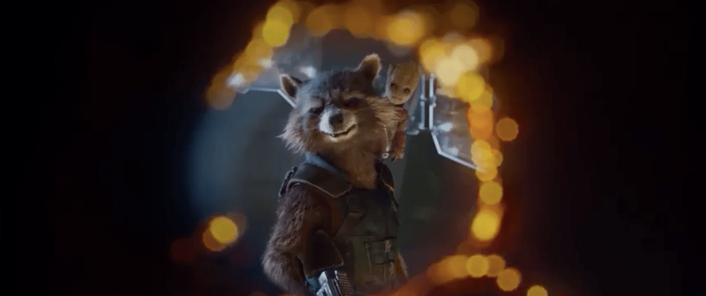 Baby Groot and Rocket