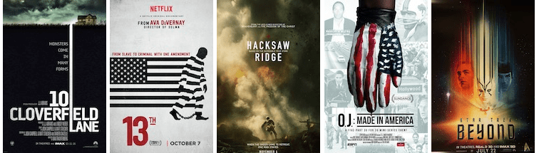 Paramount Pictures; Netflix; Summit Entertainment; ESPN Films; Paramount Pictures.